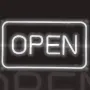Светеща табела, Лампа ОТВОРЕНО/ OPEN, бяла 41см, снимка 1