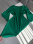Дамска зелена рокля, универсален размер, снимка 1 - Рокли - 44909730