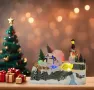 Светеща Коледна декорация с Дядо Коледа или Снежен човек – Празнична магия за вашия дом, снимка 4