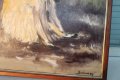 Маслена картина върху картон, снимка 3