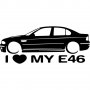 Стикер за BMW E46, снимка 1 - Аксесоари и консумативи - 38027302