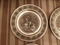 Старинни немски чинии за стена 4-те годишни времена 95% калай, снимка 1 - Декорация за дома - 43147122