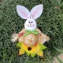 3617 Великденска украса за окачване Зайче с шапка, снимка 1