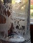 Немска стъклена гравирана халба, снимка 2