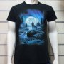 Нова мъжка тениска с дигитален печат Вълк, пълнолуние, Серия вълци, снимка 10