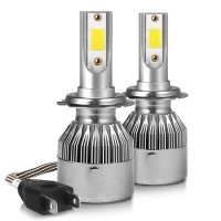 Комплект от 2 броя LED крушки за фарове – за цокъл H1,H4 или H7, снимка 2 - Аксесоари и консумативи - 40596258
