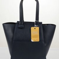 Дамска тъмносиня кожена чанта марка Classe Regina, снимка 1 - Чанти - 37115872