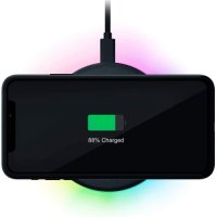 Зарядно устройство Razer Charging Pad Chroma, Черно, Безжично, Универсално, RGB Подсветка, снимка 3 - Безжични зарядни - 36813017