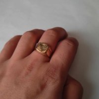 Златен пръстен мъжки 585 14к, снимка 2 - Пръстени - 43697030