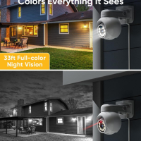 SANNCE 4K PoE охранителна камера, CCTV IP камера 8MP, цветно нощно, снимка 6 - IP камери - 44866653