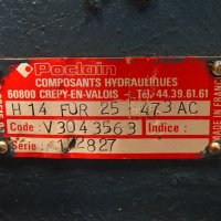 Хидравлична помпа Poclain H14FOR25 Hydraulic pump single output , снимка 2 - Резервни части за машини - 38731984