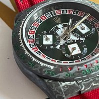 ПРОМО Уникален DiW ROLEX Cosmograph Daytona CARBON Casino 40mm клас 6А+, снимка 7 - Мъжки - 36389263