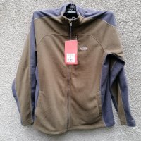 Продавам нов мъжки зелен качествен лек полар 100 The North Face , снимка 1 - Пуловери - 43099186