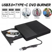 Външна записвачка 2в1- USB 3.0 External DVD+Card Reader, снимка 6 - Други - 32967292