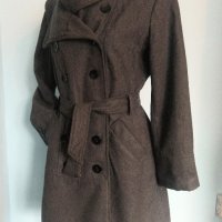 Елегантно вълнено палто тип Кардиган / голям размер , снимка 2 - Палта, манта - 43786167