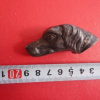 Старинна дръжка за камшик нагайка бич бастун куче , снимка 1 - Колекции - 40166008