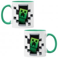 Чаша Minecraft creeper,Керамична Чаша, Кафе Чай, Игра,Изненада,Подарък,Повод,Празник,Рожден Ден, снимка 2 - Чаши - 38473004