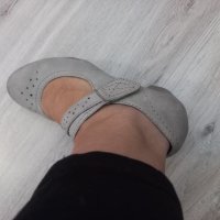 Бежови обувки естествена кожа с анатомична стелка и подметка , снимка 3 - Дамски обувки на ток - 38261875