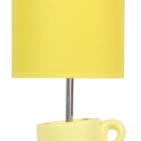 Настолна Лампа Жълта Чаша Кафе 1х60 W E27 , снимка 1 - Настолни лампи - 43592437