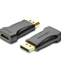 Vention адаптер Adapter DisplayPort M / HDMI F - 4K, Black - HBPB0, снимка 2 - Кабели и адаптери - 43454662