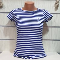 Нова дамска класическа моряшка тениска с трансферен печат Котва, снимка 11 - Тениски - 27952487