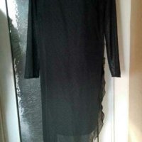 Черна рокля от два пласта🍀❤M,L❤❤арт.4365, снимка 4 - Рокли - 37198306