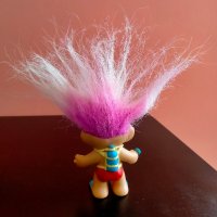 Играчка Кукла Трол Troll 7 см + коса, снимка 4 - Колекции - 40691107