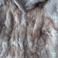Палто от естествен косъм, размер ХЛ, снимка 2 - Палта, манта - 28025847