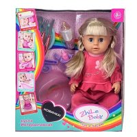 ✨Детска кукла пишкаща с гърне и памперс - 2 цвята, снимка 2 - Кукли - 43249599