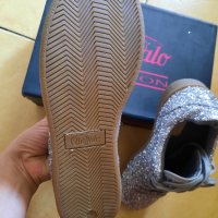 Дам.обувки/маратонки-"BUFFALO"-№40-цвят-сребристи-glitter. Закупени от Италия., снимка 7 - Маратонки - 33633792
