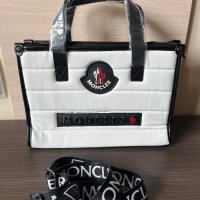 Промо цена Нова кожена бяла чанта Moncler, снимка 3 - Чанти - 40471755