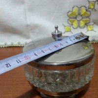 Руска кристална кутия захарница, снимка 3 - Антикварни и старинни предмети - 33051398