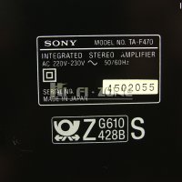 УСИЛВАТЕЛ  Sony ta-f470 /1 , снимка 10 - Ресийвъри, усилватели, смесителни пултове - 40480848