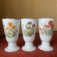 3 броя Френски десертни чаши, снимка 1 - Антикварни и старинни предмети - 43281797
