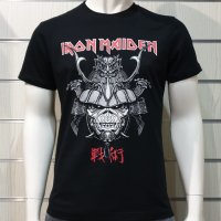 Нова мъжка тениска на музикалната група IRON MAIDEN - Senjutsu Samurai Eddie Graphic Navy, снимка 5 - Тениски - 37106867