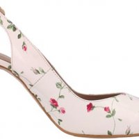 Обувки в бежово от естествена кожа с флорален принт от Roberto Botella, снимка 3 - Дамски обувки на ток - 28404062