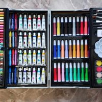 Детско куфарче за рисуване 145 части , снимка 1 - Рисуване и оцветяване - 43188330