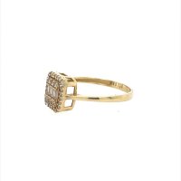 Златен дамски пръстен 1,95гр. размер:57 14кр. проба:585 модел:19944-5, снимка 2 - Пръстени - 43408947