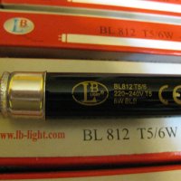 Луминесцентна UV тръба BL 812, 6W, T5, 227mm, снимка 1 - Друго търговско оборудване - 39480321