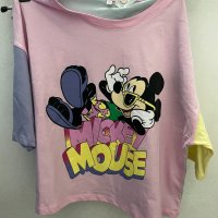 Дамска къса тениска Disney, Mickey Mouse, снимка 1 - Тениски - 33230185