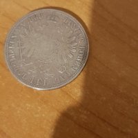 Стара сребърна монета 1 флорин 1888 година Австрия , снимка 4 - Нумизматика и бонистика - 42938976