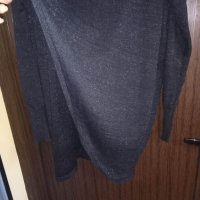 раздвижена черна дълга блуза , снимка 2 - Блузи с дълъг ръкав и пуловери - 39874874