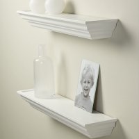 DURAline Classical Crown Ledge Classic Shelf Lacquer Декоративен стенен рафт, MDF, снимка 6 - Етажерки - 39976589