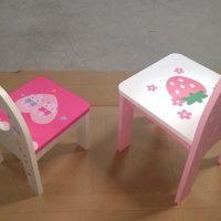 НАМАЛЕНА ЦЕНА НА: Мини дървени детски столчета за най-малките , снимка 2 - Столчета за хранене - 36686045