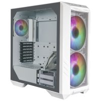 Cooler Master HAF 500, midi tower, ARGB, закалено стъкло - бяло, снимка 1 - Захранвания и кутии - 44016853