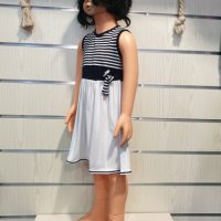 Нова детска моряшка рокличка с висока талия, от 2-4 години, снимка 13 - Детски рокли и поли - 29040002