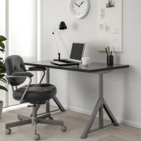 Плот за маса/бюро, IKEA IDASEN 160/80 черен, снимка 2 - Бюра - 43380215