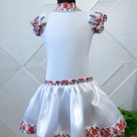 Детска рокля с българска шевица за спортни танци, снимка 7 - Детски рокли и поли - 37529152