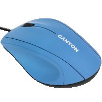 Мишка USB Оптична CANYON CNE-CMS05BX 1000DPI 3btns Светлосиня с ергономичен дизайн, снимка 2 - Клавиатури и мишки - 36641795