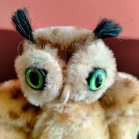 Колекционерска мека играчка Steiff Owl Wittie бухал, снимка 7 - Колекции - 37743297